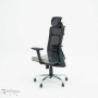 Chaise Bureau Tunisie Enjoy mesh Greige avec Accoudoir chez WORKROOM TN