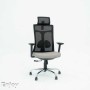 Chaise Bureau Tunisie Enjoy mesh Greige avec Accoudoir chez WORKROOM TN