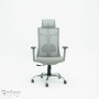 Chaise Bureau Tunisie Enjoy mesh Greige avec Accoudoir chez WORKROOM TN