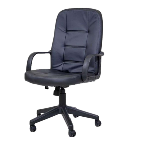 FAUTEUIL DE DIRECTION BOMBA LC HD NOIR SIMILI CUIR