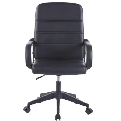 FAUTEUIL DE DIRECTION SWING NOIR SIMILI CUIR