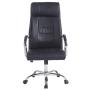 FAUTEUIL DE DIRECTION LINEA CENT NOIR SIMILI CUIR
