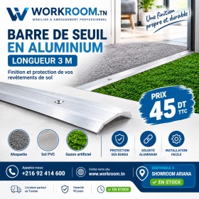 Barre de Seuil en Aluminium 3 m en Tunisie