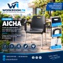 Chaise AICHA à piètement en aluminium pour cafés, restaurants et terrasses en Tunisie.