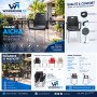 Chaise AICHA à piètement en aluminium pour cafés, restaurants et terrasses en Tunisie.
