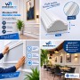 Moulure PVC blanche pour cadre décoratif mural 4 cm × 2,9 m