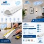 Moulure PVC blanche pour cadre décoratif mural 4 cm × 2,9 m
