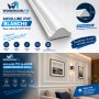 Moulure PVC blanche pour cadre décoratif mural 4 cm × 2,9 m