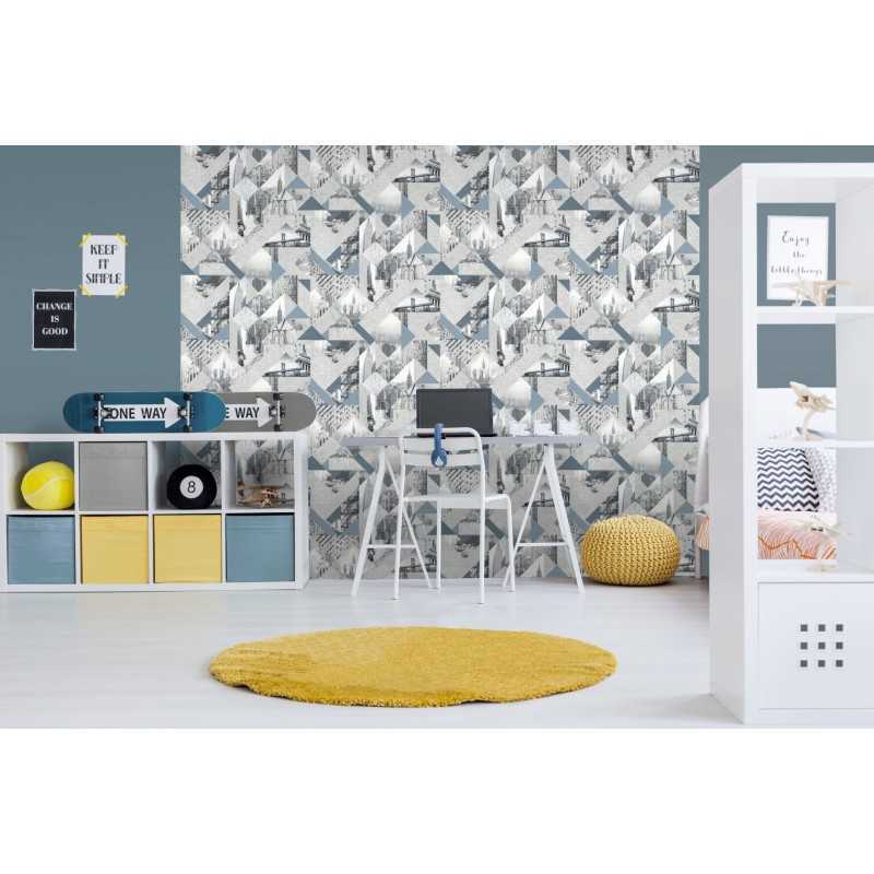 VEELIKE Papier Peint Gris Papier Peint Adhésif Effet Béton | FindTheDeal