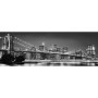 POSTER PHOTO MURAL "Brooklyn Bridge New York en noir et blanc"