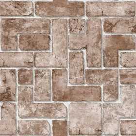 PAPIER PEINT EFFET BRIQUES DE PIERRES MARRON CLAIR PAPIER PEINT EFFET BRIQUES DE PIERRES MARRON CLAIR