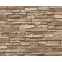 PAPIER PEINT EFFET WOOD`N STONE MARRON CLAIR