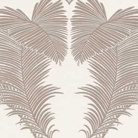 PAPIER PEINT VÉGÉTAL PALMIERS BLANC BEIGE
