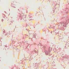 PEINT PEINT VÉGÉTAL FLORAL BLANC JAUNE VIOLET