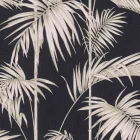 PEINT PEINT VÉGÉTAL PALMES ROSE NOIR