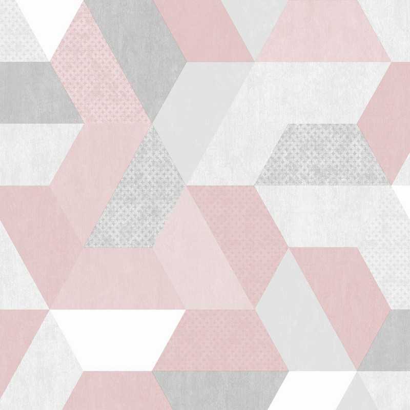 ReWallpaper Papier Peint Fleur Blanc Gris Papier Peint Adhésif Mural