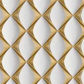 PAPIERS PEINTS 3D GRAPHIQUE DESIGN ONDULÉ BLANC DORÉ