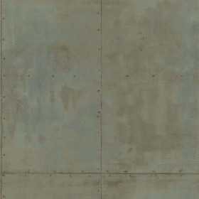 PAPIER PEINT PLAQUE METAL VERT DE GRIS