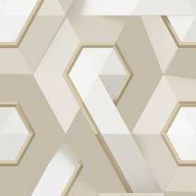 PAPIERS PEINTS 3D GRAPHIQUE BLANC BEIGE