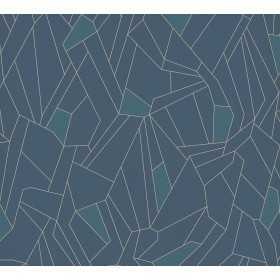 PAPIERS PEINTS 3D GRAPHIQUE BLEU MÉTALLIQUE