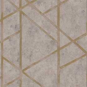 PAPIERS PEINTS 3D GRAPHIQUE BEIGE DORÉ GRIS MÉTALLIQUE