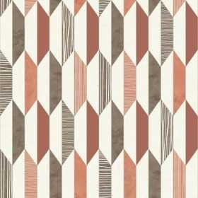 PAPIERS PEINTS 3D GRAPHIQUE GÉOMÉTRIQUE ROUGE ET ORANGER