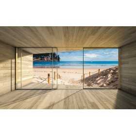 POSTER PHOTO MURALE NATURE PLAGE VUE DE MER