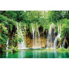 POSTER PHOTO MURALE NATURE CASCADE VUE PANORAMIQUE