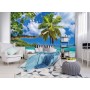 POSTER PHOTO MURALE NATURE PLAGE TROPICAL VUE PANORAMIQUE