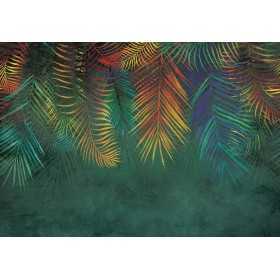 POSTERS PHOTO MURALE DESIGN 3D PALMIERS MULTI COULEUR