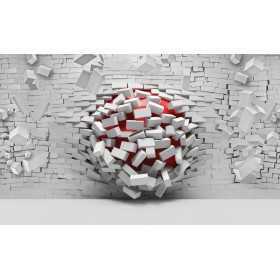 POSTERS PHOTO MURALE DESIGN MODERNE 3D BRIQUES