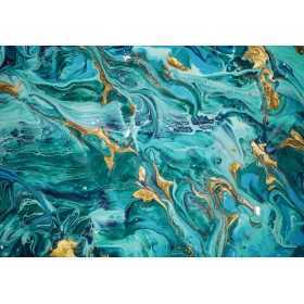 POSTERS PHOTO MURALE DESIGN MODERNE MARBRE ACRYLIQUE TURQUOISE