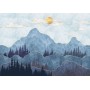 POSTERS PHOTO MURALE DESIGN MODERNE MONTAGNE BLEU