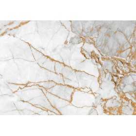 POSTERS PHOTO MURALE DESIGN MODERNE MARBRE BLANC DORÉ