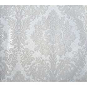 PAPIER PEINT TUNISIE BAROQUE BLANC SABLÉ