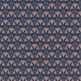 PAPIER PEINT TUNISIE PALMAROSA BLEU NUIT