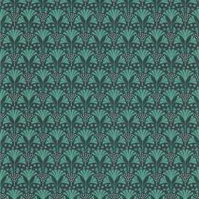 PAPIER PEINT TUNISIE PALMAROSA VERT ÉMERAUDE