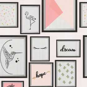 PAPIER PEINT TUNISIE ORIGAMI CADRE