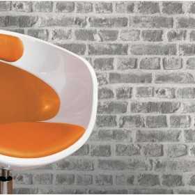 PAPIER PEINT BRIQUE SABLÉE GRIS